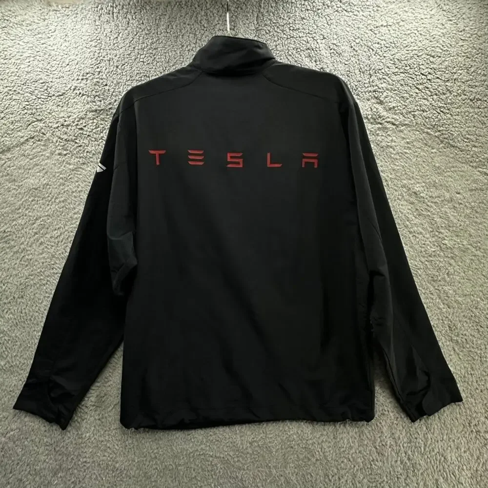 Nike Golf Dri-Fit Men's Black Medium Tesla 1/4 Zip Pullover Activewear Outdoor